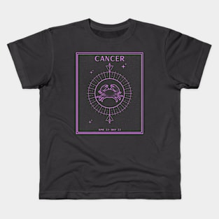 Cancer Crab Zodiac Kids T-Shirt